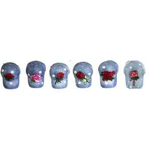 91055, Jean Cap w/ Flower Patches, 191554910553