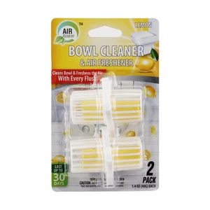 60115-1, Air Fusion Bowl Cleaner & Freshener Hanger 2PK Lemon, 191554601154