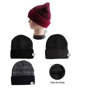 10012, Thermaxxx Winter Hat Marled w/ Faux Fur Lining, 191554100121