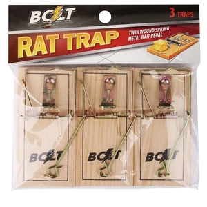 62021, Bolt Pest Wood Rat Trap 3PK Reg, 191554620216