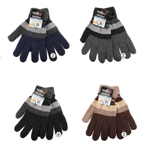 11108, Thermaxxx Winter Knit Glove Men Stripes, 191554111080