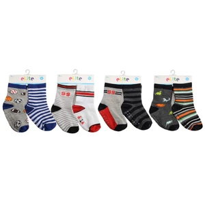 696685, Elite Socks Toddler 2PR 12-24M & 2T-3T Boys, 875126008519