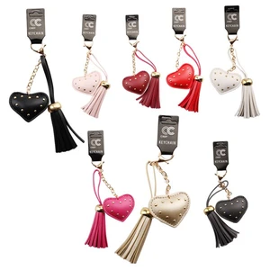 81022, Keychain Tassel w/ Heart, 191554810228