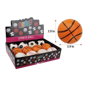 84060, Krazy Stress Ball 3.9in Sports Display, 191554840607