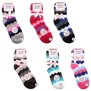12105, Thermaxxx Winter Socks Fuzzy HD Zig Zag, 191554121058
