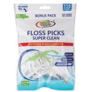 68041-24, Oral Fusion Floss Picks 150CT, 191554680418