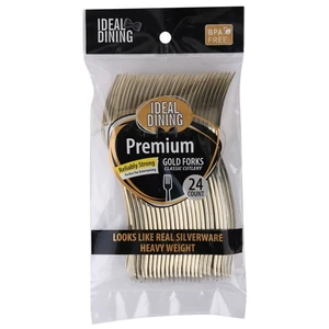 36008, Ideal Dining HD 24CT Gold Fork, 191554360082