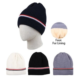 10138, Thermaxxx Unisex Hat w/ Fur Lining MC Lines, 191554101388