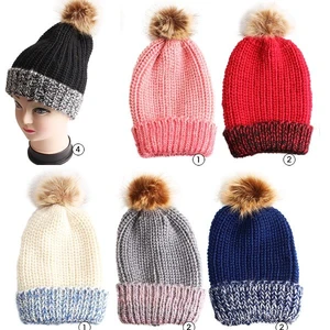 10119, Thermaxxx Winter Hat Pom Pom Marled Cuff, 191554101197