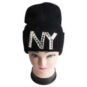 10125, Thermaxxx Winter Beanie Hat w/ NY Stones, 191554101258