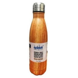 58204, Splash Bottle Stainless Steel 16.9oz Wood, 191554582040