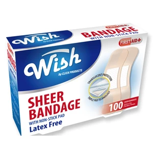23100, Wish Bandage Sheer Latex Free 100CT, 191554231009