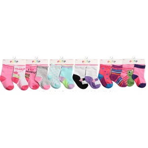 696682, Elite Socks Infant 2PR 6-12M Girls, 875126008489