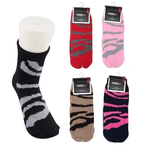 12316, Thermaxxx Fuzzy Socks Print Animal, 191554123168