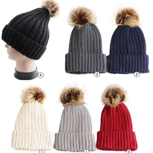 10107, Thermaxxx Winter Hat Pom Pom Solid Colors, 191554101074