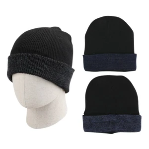 10060, Thermaxxx Men Hat w/ Fleece Lining Cuff Color, 191554100602